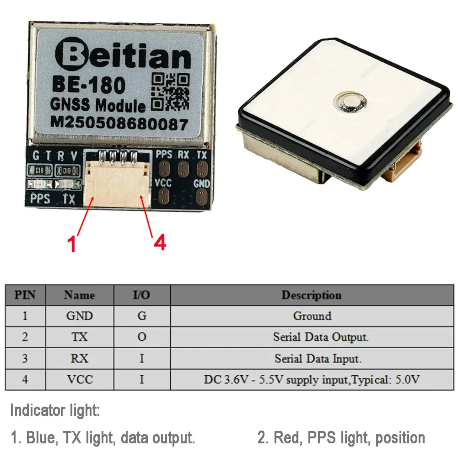 Détail du module GPS Boussole BE-880 avec boussole numérique et interface satellite, garantissant fiabilité lors de vos randonnées.