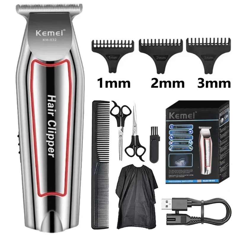 Kemei Professional Hair Trimmer Electric Beard Trimmer For Men Hair thumbnail 1