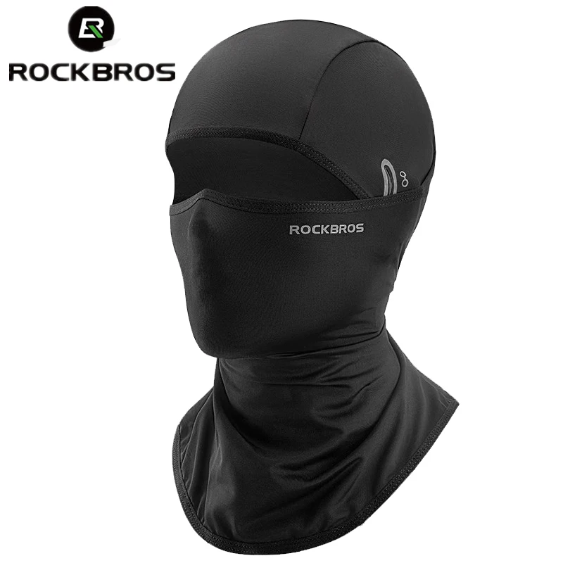 ROCKBROS Sommer Eis Seide Radfahren Maske Kappen Outdoor Sonnenschutz Sport Motorrad Cool Full Face Fahrrad Maske Fahrrad Schal Maske