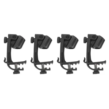 Clip per microfono da 4 pezzi Clip per tamburo Clip per microfono antiurto supporto per microfono accessori per strumenti musicali antiurto