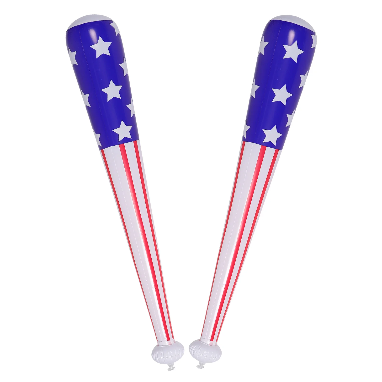 2 Pcs Inflatable Baseball Bat Durable Pvc Portable Toys For Sports Games Pool Fun Parties Carnival Supplies Air Filled Bat Prop