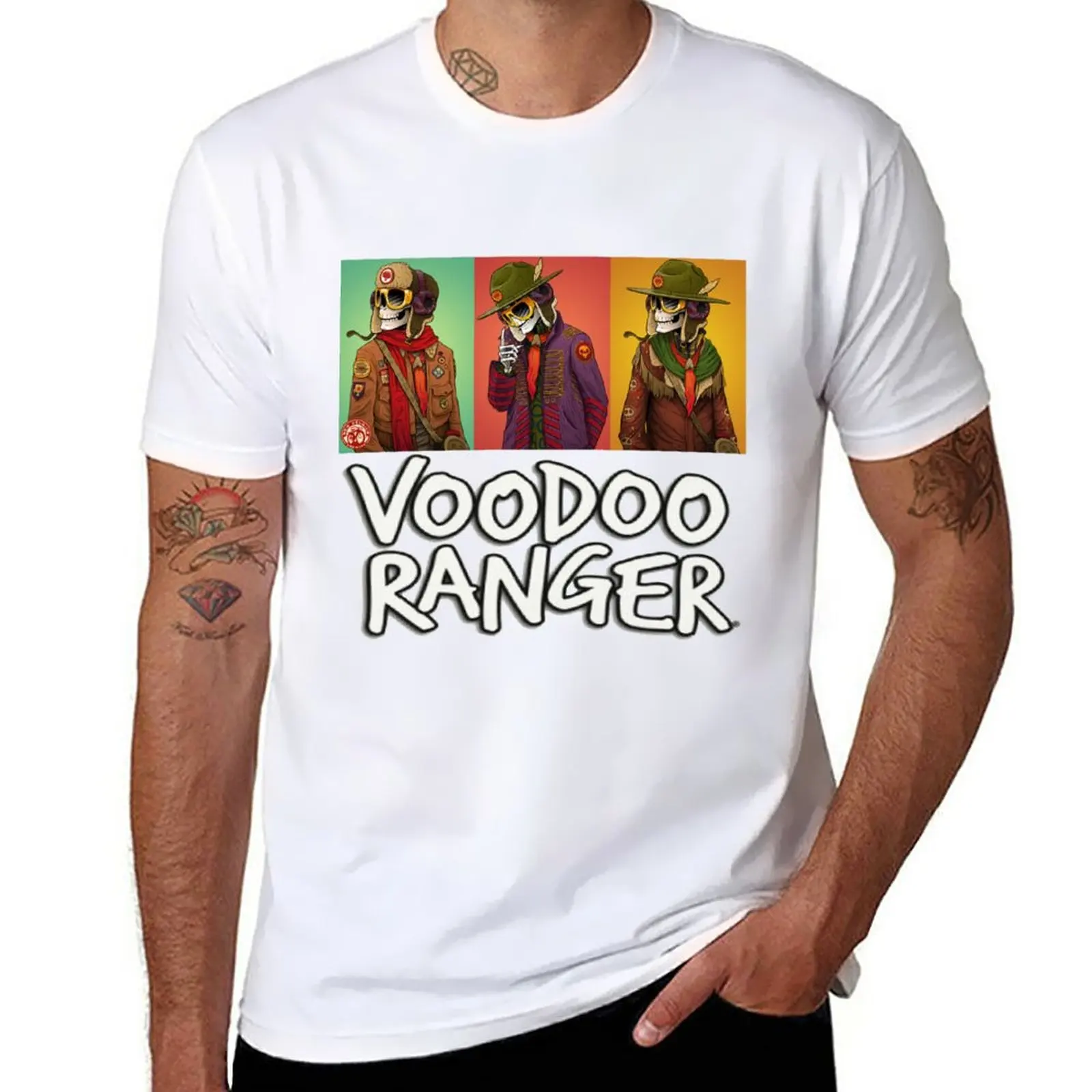 New Voodoos Rangers, Ipa Juicy Haze New Belgio T-Shirt Tees Maglietta Ad Asciugatura Rapida Maglietta Nera Maglietta Alta Da Uomo