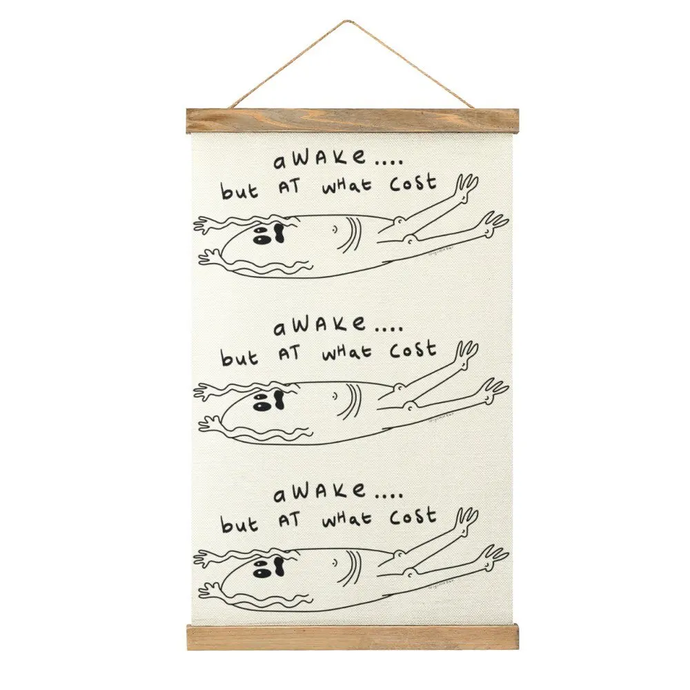 

Забавная картина Spicylittlebrain бодрствование но за какую цену холст подвесная картина подвесная забавная Новинка Ресторан Декор в стиле фрески