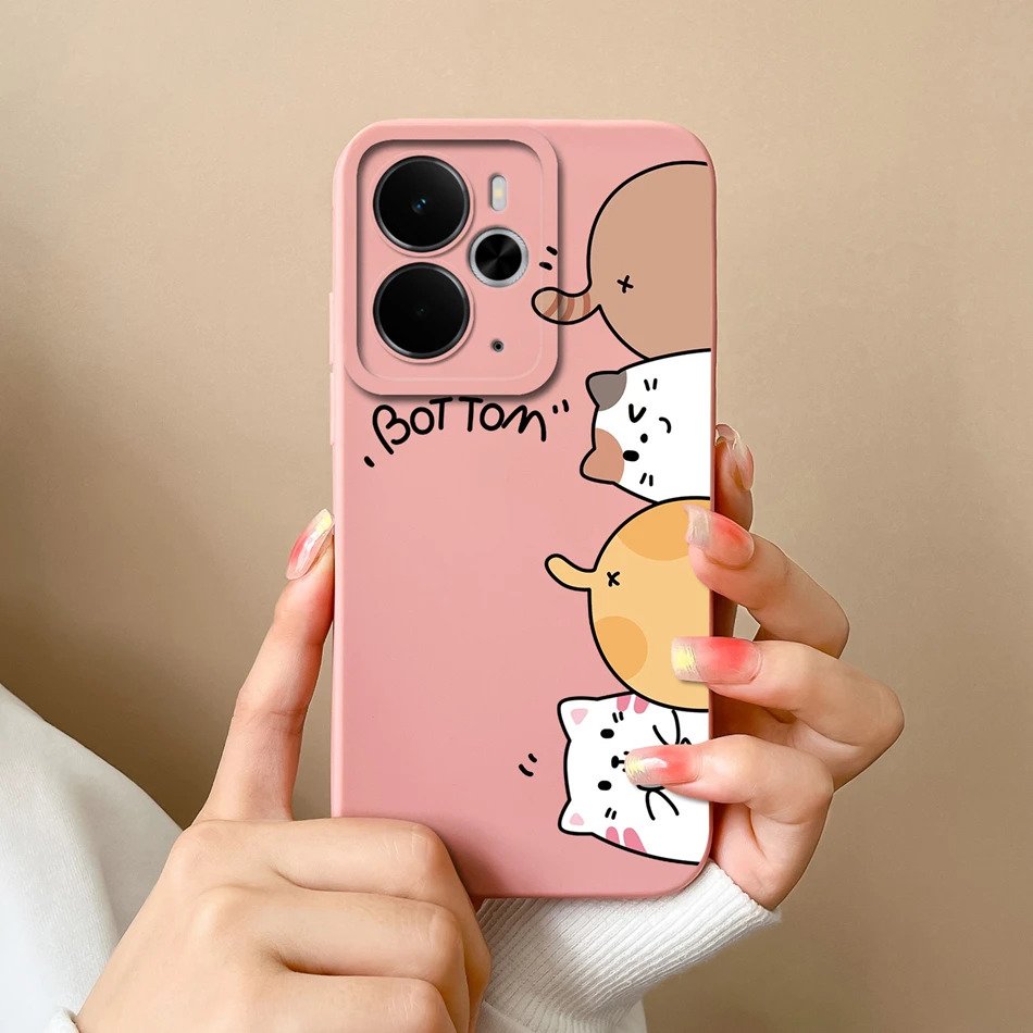 Elegant Rose Silicone Protective Phone Case - Soft Liquid Silicone Cover with Full Camera Protection, Realme 14T