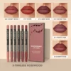 Rozza Waterproof Lip Liner Pencil Set, Weightless Precise Liner with Super Soft Blendable Texture Matte Soft 3