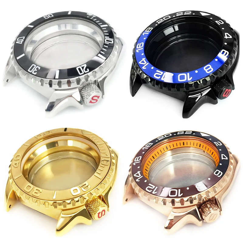Set Di Custodie Per Orologi In Acciaio Inossidabile Lucido Per Seiko Skx007 Srpd51 Dive Sloped Ceramic Bezel Insert Cover Posteriore In Vetro Parte De