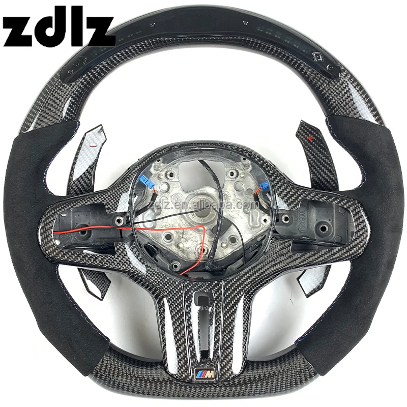 

LED Carbon Fiber Steering Wheel For BMWS M5 5 6 7 G Series G30 G31 G32 G38 G11 G12 G14 G15 G16 2020 2021 2022 Steering Wheels