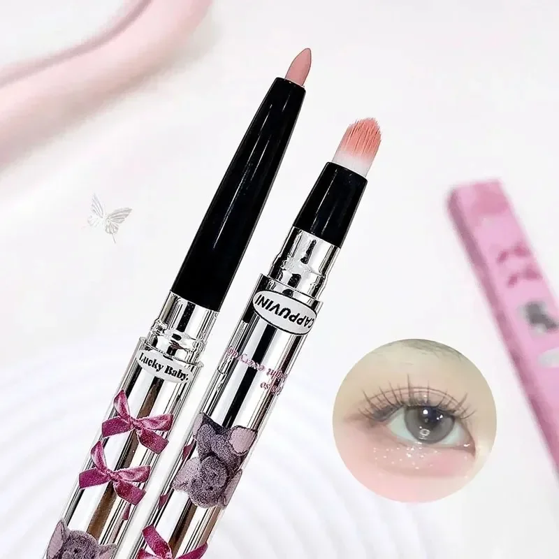 Double Head Lying Silkworm Pen Silkworm Highlight Crease Pencil Diamond Glitter Matte Brightening Shadow Eyeliner Pen Aegyo-sal eyeshadow pen,makeup pen
