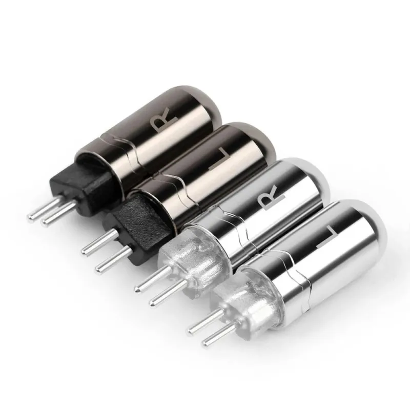 하이파이 0.78mm 2핀 이어폰 커넥터 알루미늄 합금 골드 로듐 도금 DIY 헤드폰 케이블 수리 플러그 DIY 0.78 오디오 어댑터