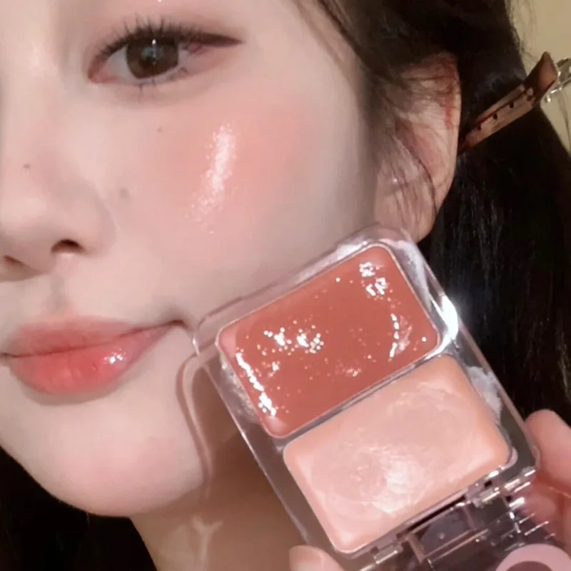 Water Light Peach Cream Blush Milk Pink Cream Natural Cheek Tint Brighten Waterproof Face Contouring Orange Blush Palette Makeup facial blusher blush cream cream blusher