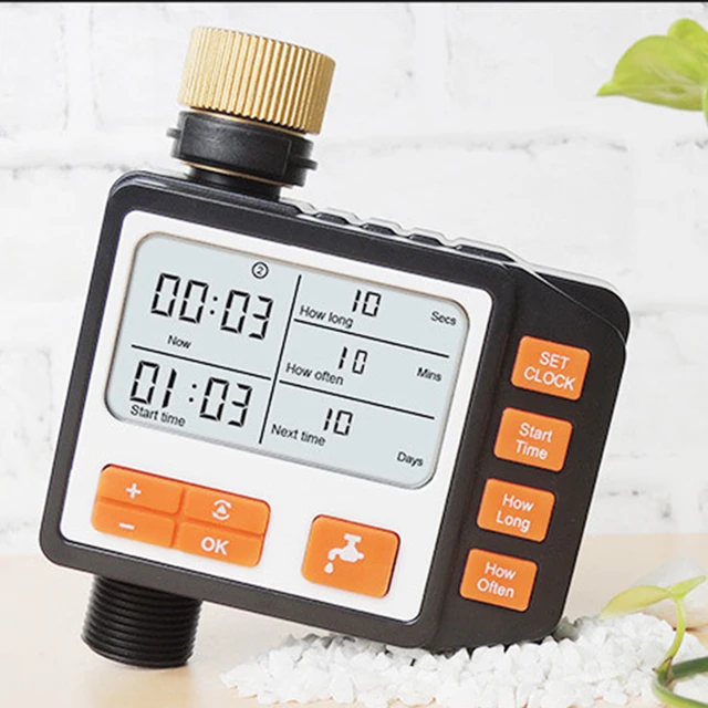 Garden Watering Timer LED Large Screen Display Programmable Watering Irrigation Timer Save Water Water Hose Timer for Household 3