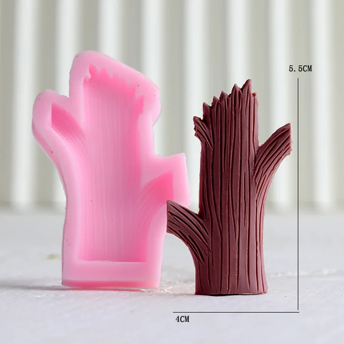 Leaf Stump Silicone Mold – Fondant, Cookie, Cake, Chocolate Mould, DIY Cake Decorating ... - SKU NSBM1157 - UGI Packaging