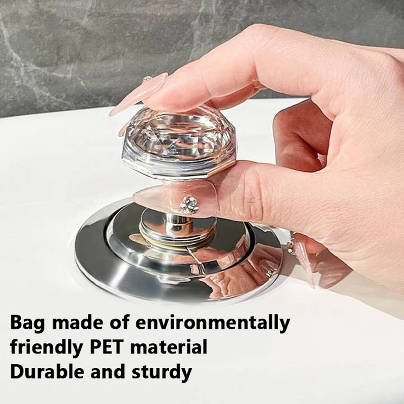 Self-Adhesive Diamond Toilet Press Water Tank Flush Button Bathroom Door Handle Home Decoration push button switch toilet flush button toilet water tank valve toilet tank flush lever flushing plate set