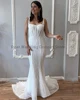 Glitter Mermaid Wedding Dresses Grace Detachable Train Strapless Dubai Women's Moden Bridal Gowns Vestido De Novia Customized 3