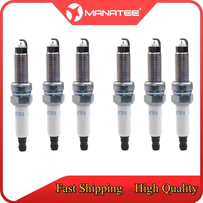 

6Pcs Spark Plug Iridium Platinum ILZKR7A For VW PASSAT B6 2005-2010 PHAETON 2012-2016 TOUAREG 2005-2007 2008 2009 2010 101905622