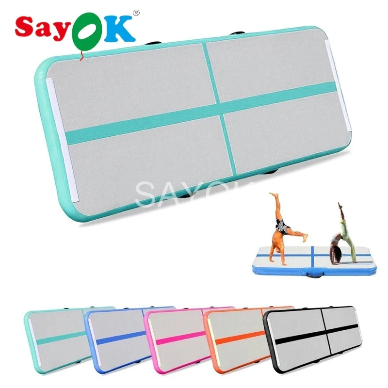 SAYOK 10ft Inflatable Air Tumbling Mat Inflatable Gymnastics Floor Mat