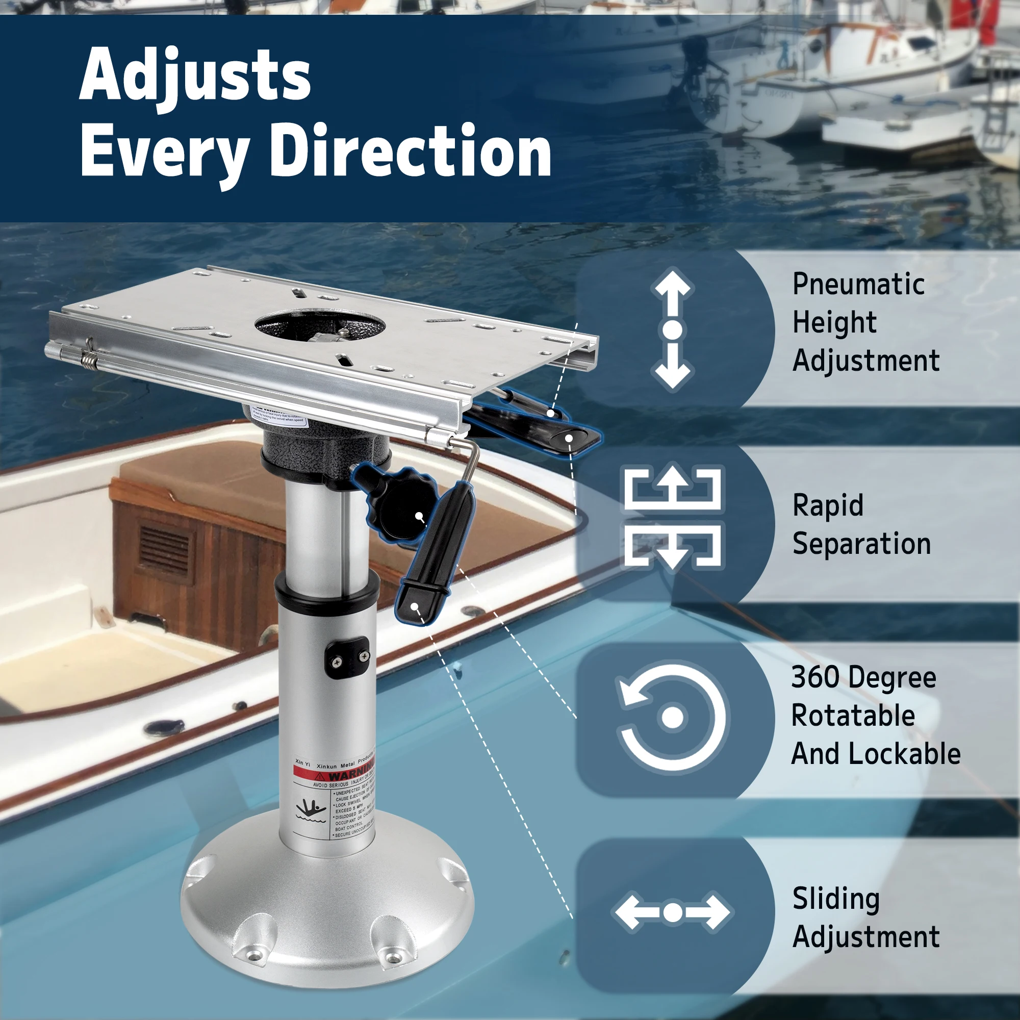 Boat Seat Base Bass Boat Seats Boat Seat Pedestal With Slide