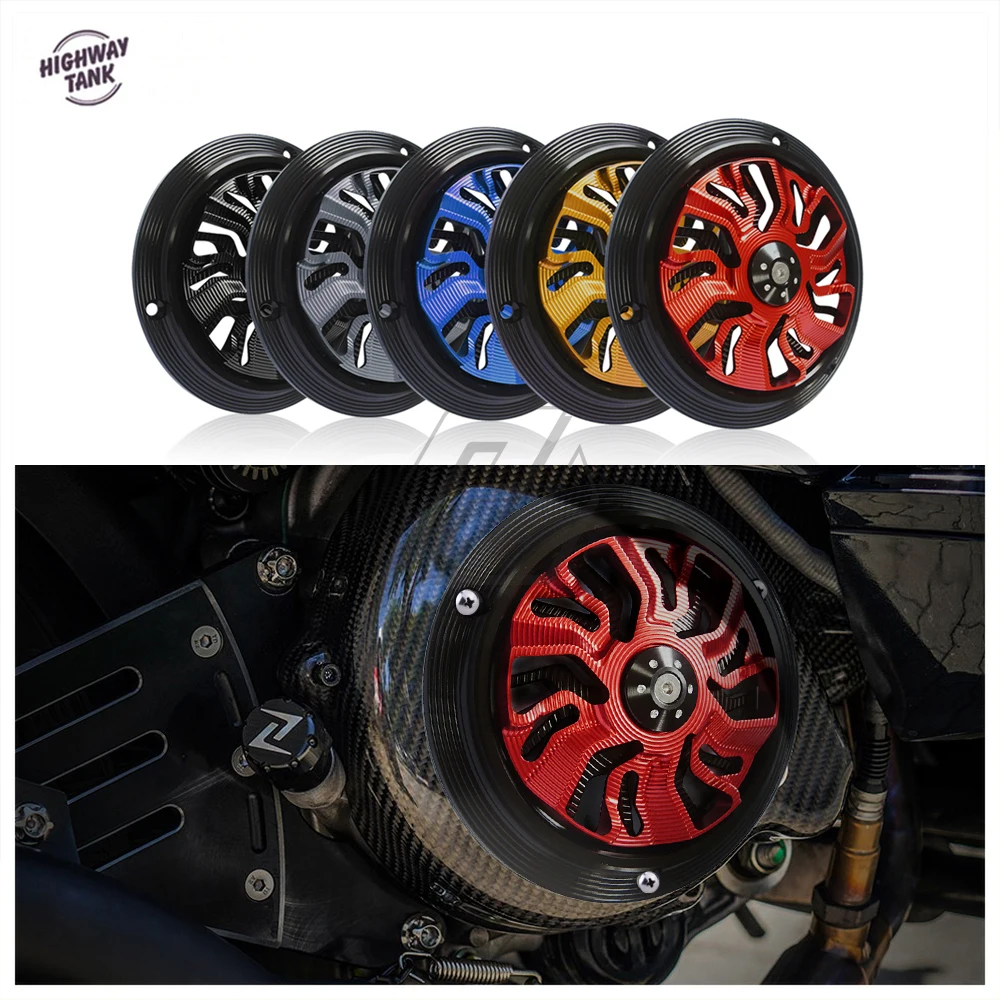 Scooter Accessories CNC Aluminum Engine Cover Radiating for Vespa Sprint Primavera 150 125 2013-2022