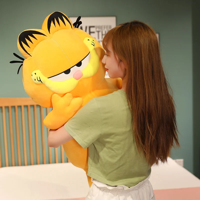 Garfield Fat Angry Cat Soft Plush Toy Cartoon Animal Lazy Foolishly Tiger Skin Simulation Ugly Cat Stuffed Doll Gift Christmas