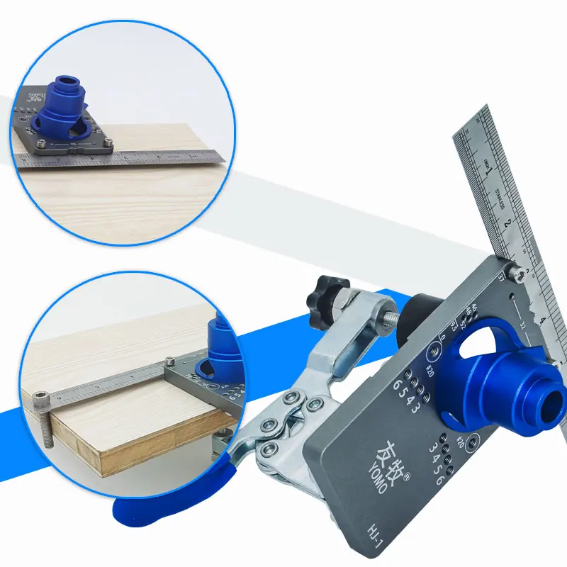 35mm Hinge Boring Jig Kit Concealed Hinge Drilling Guide Jig Aluminum Alloy Hole Opener Template Puncher Locator