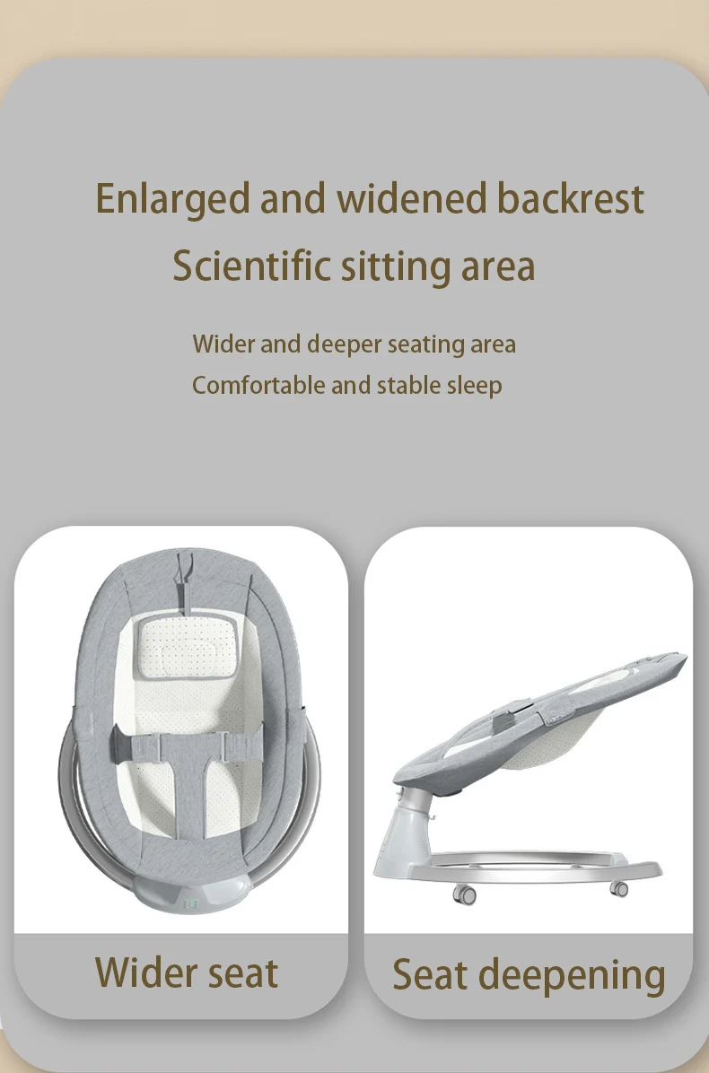 Electric Baby Cradle Mosquito Net Bluetooth Music Baby Rocking Chair Remote Multifunctional Baby Crib for Newborns Baby Items S9b6626d19c5d4946b1d1e09bd7c6e4fbc