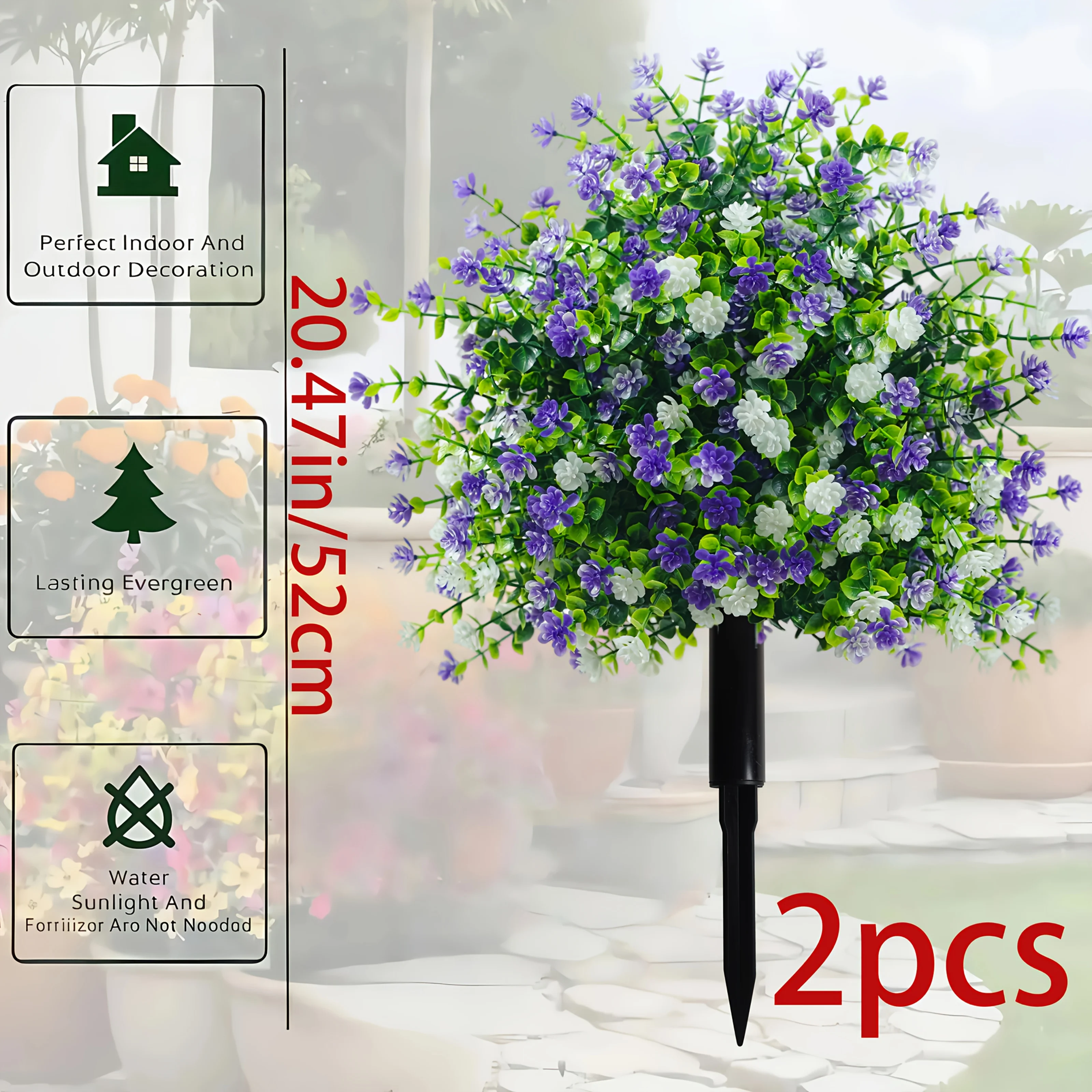 Artificial Camellia Topiary Set 4