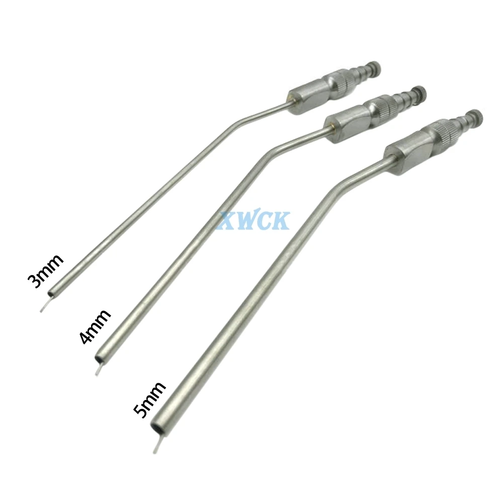 

10Pcs Dental Medical Surgery Aspirator 3mm/4mm/5mm Ferguson Frazier Suction Tube Laboratory Tube Implant Surgical Tool