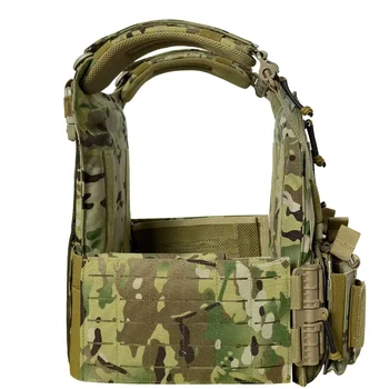 Advanced 1000D Nylon Quick Release Modular Laser Cutting Molle System Tactical Vest with Double Triple Magazine Pouch 2