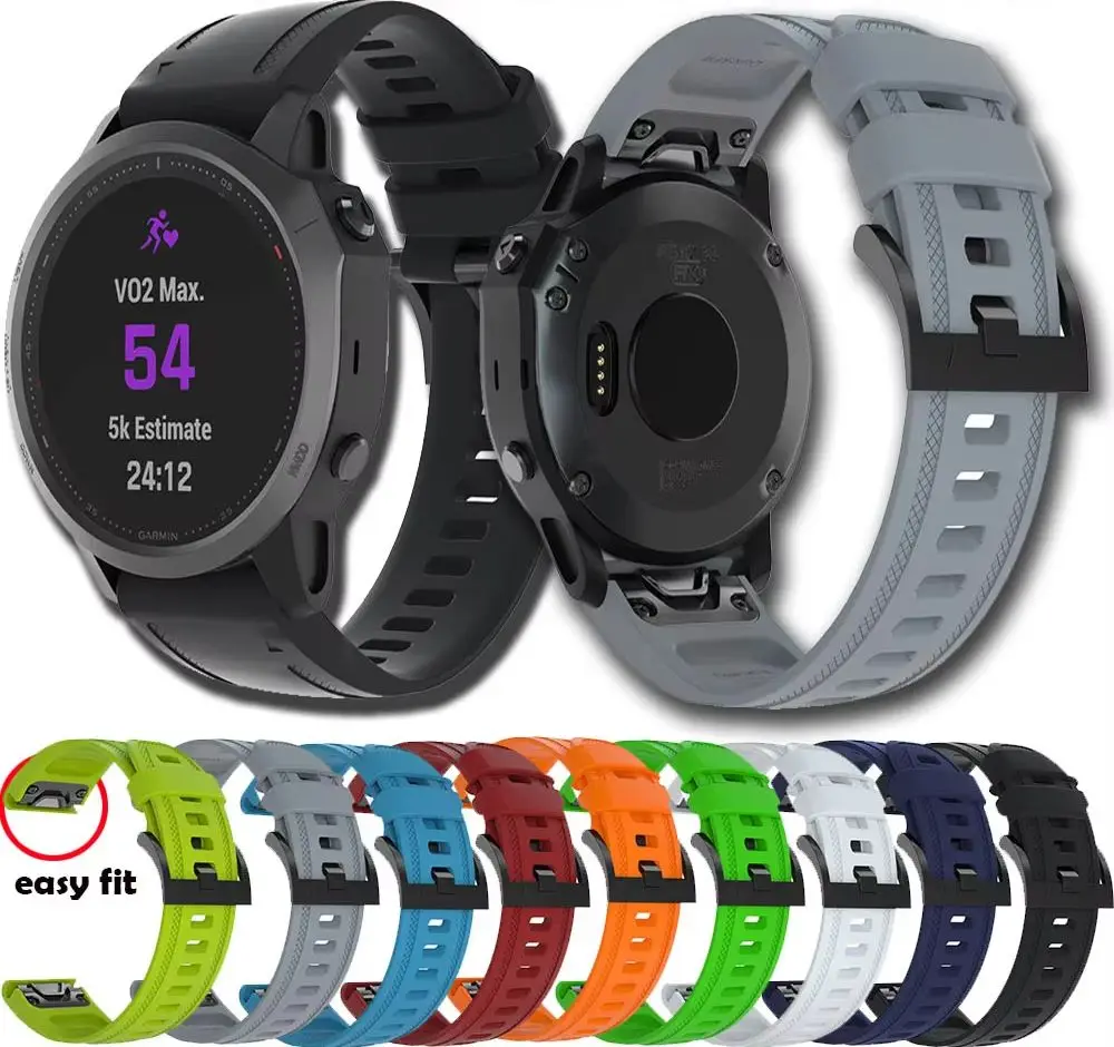 Quick Release Sport Silicone 20mm Watchband Strap - Smart Easyfit Wrist Band Bracelet