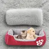 Large Pet House Dog Bed Cat Mat Long Plush Deep Sleeping Warm Soft Small Dog Cushion Calm Beds for Puppy Chihuahua 5
