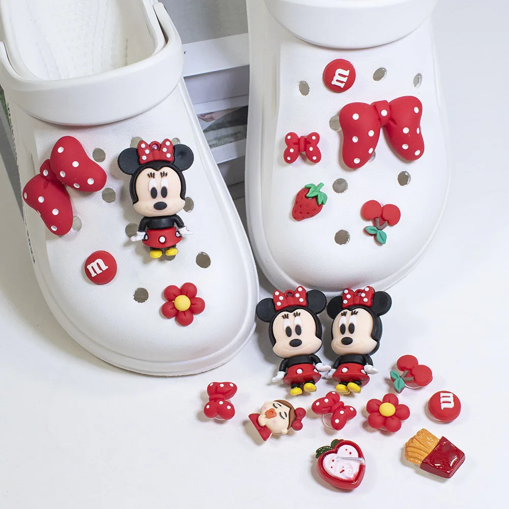 Cute3DMinnieShoeBuckleforcrocsCharmsforcrocShoeAccessories