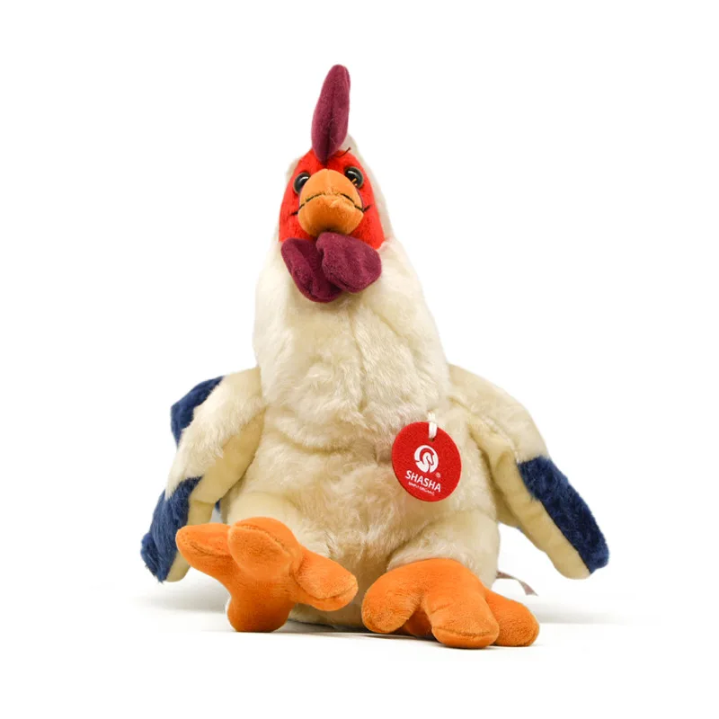 Peluche de gallo de alta fidelidad, muñeco de peluche de animales realistas, regalo de cumpleaños