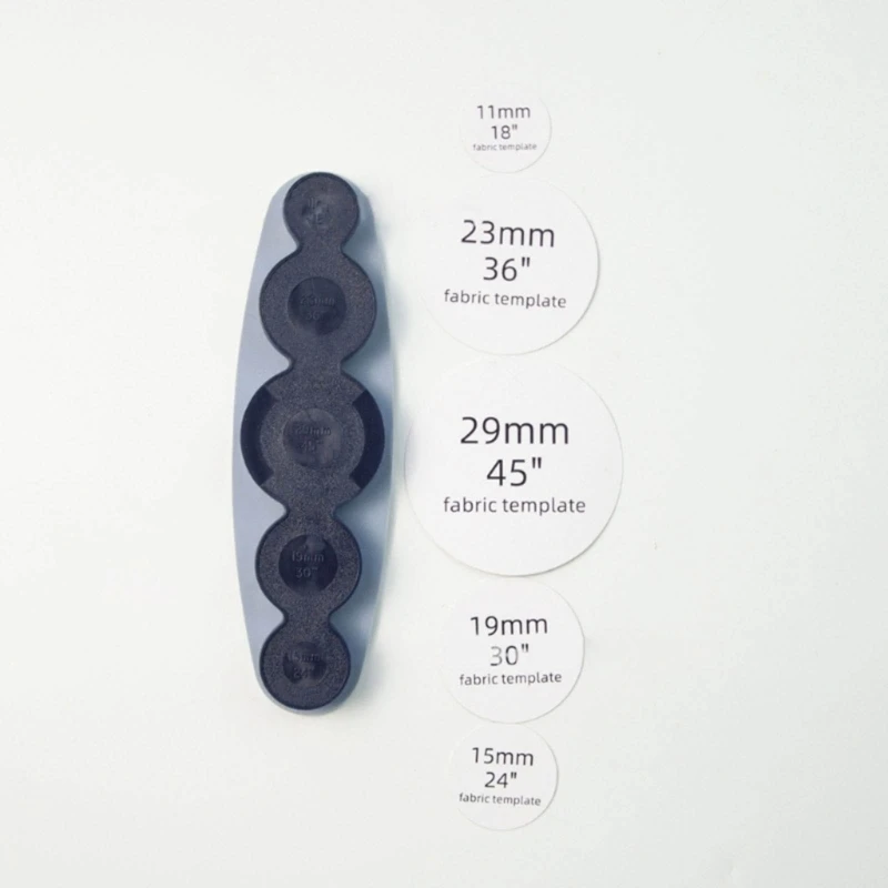 Universal Tool for Cover Buttons DIY Cloth Buttons, Help Make Own Covered Buttons, Size: 11mm, 15mm, 19mm, 23mm, 29mm 4