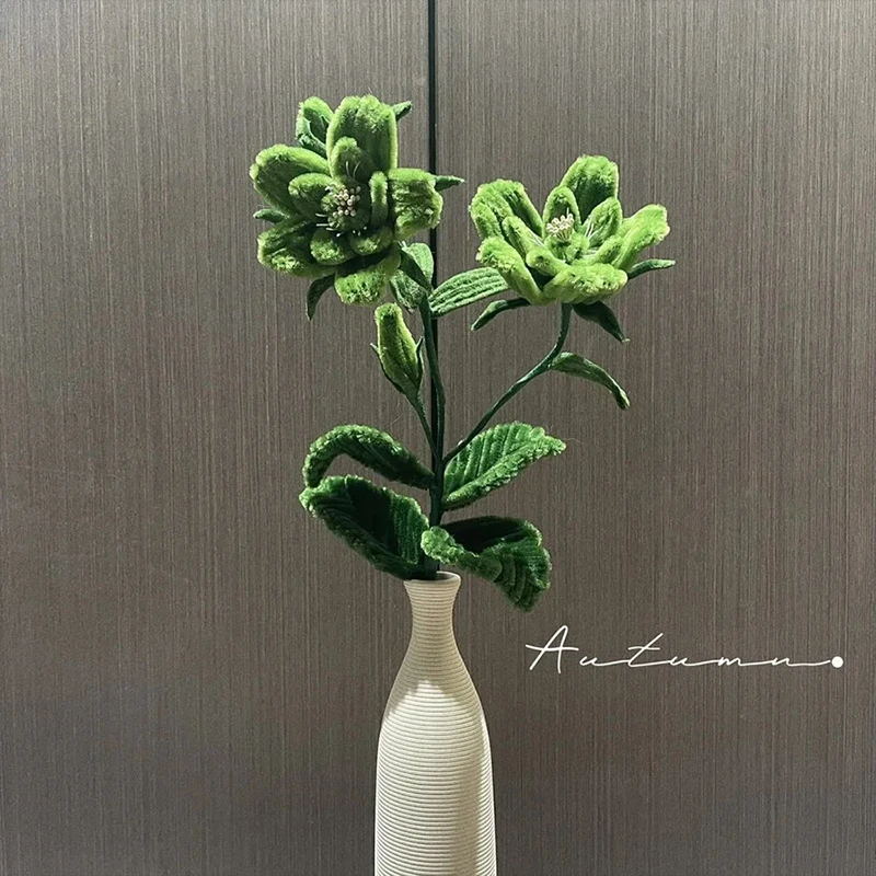 Chenille Pipe Cleaners Green Pipe Cleaners For Crafts 1set