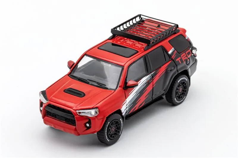 

GCD 1:64 4runner N280 LHD красная литая модель автомобиля
