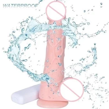 Dildo Vibrator Erotic Sextoys Realistic Huge Penis Strong Suction Cup Dick Vibrators for Women Vibrating Adult Products Sex Shop 6