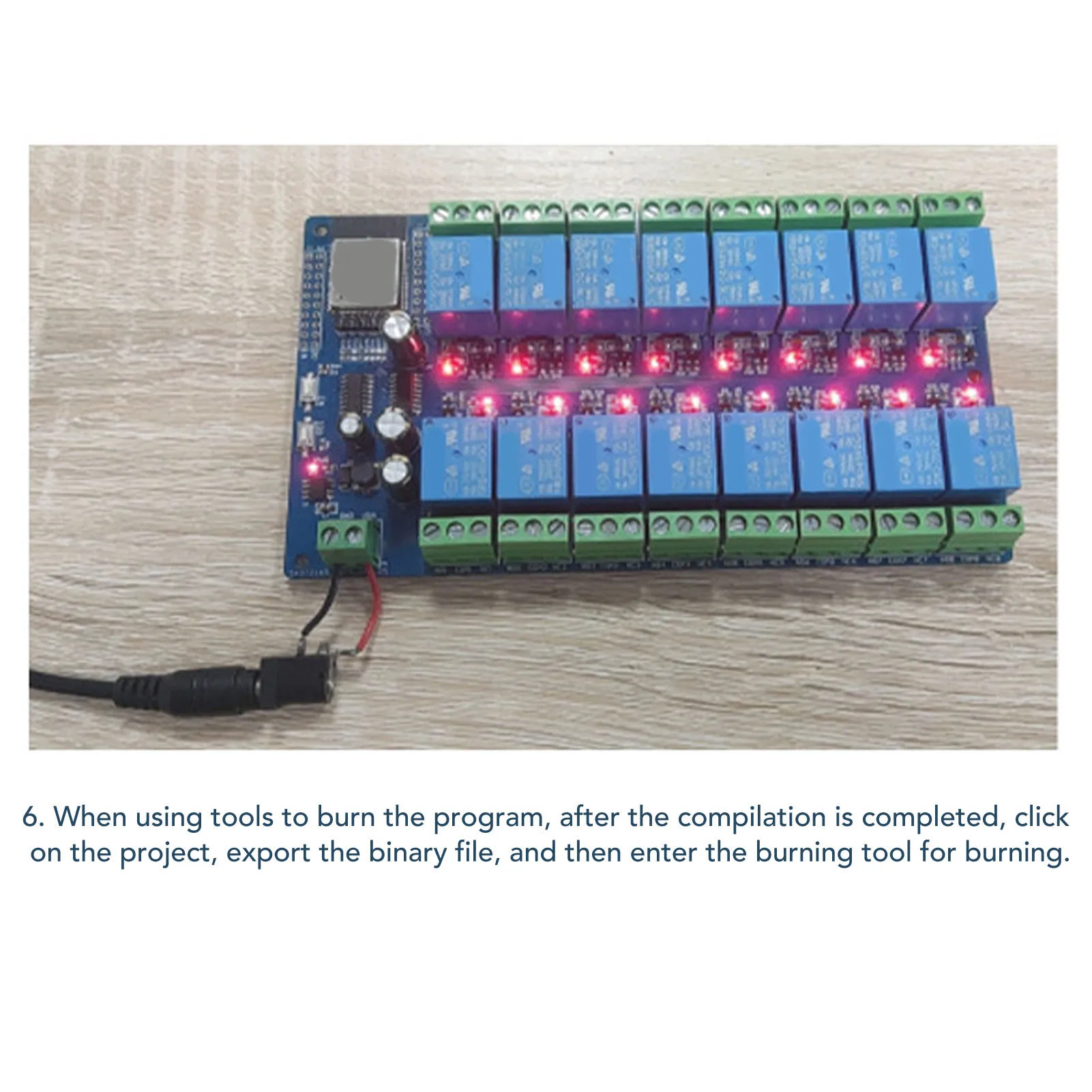 DC5-60V Fuente de alimentación Módulo de relé dual Placa de desarrollo