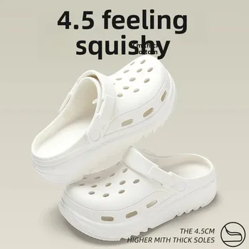 Women's Thick Bottom EVA Clog Shoes Summer Outdoor Beach Indoor Home Slippers Couples Matching Sandals Comfortable Footwear 1