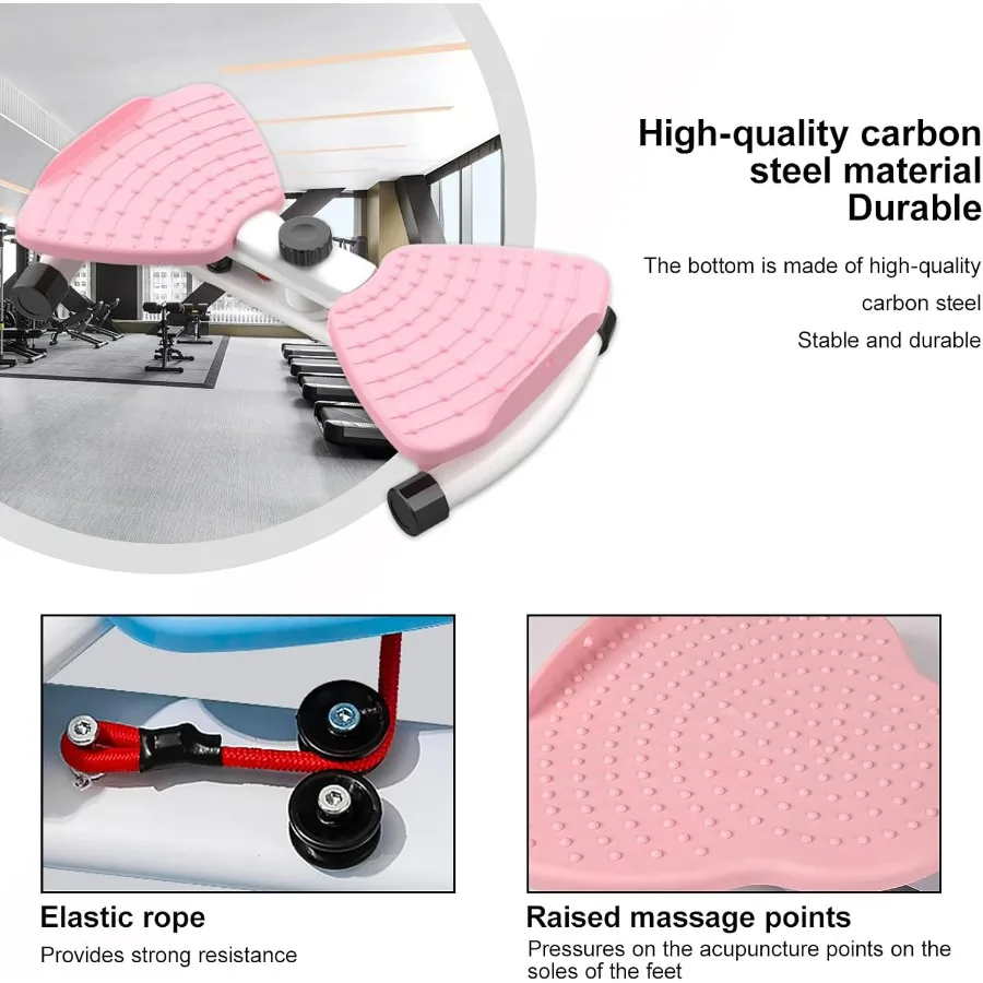 Waist Trainer Board AB Twister Board for Exercise, Military-Grade Carbon Steel with Reflexology Foot Nodes for Core Strength & F