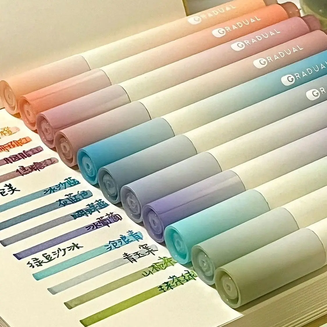 Highlighter High-value Marker Pen Macaron Color Pen Student Key Marker Pen Set