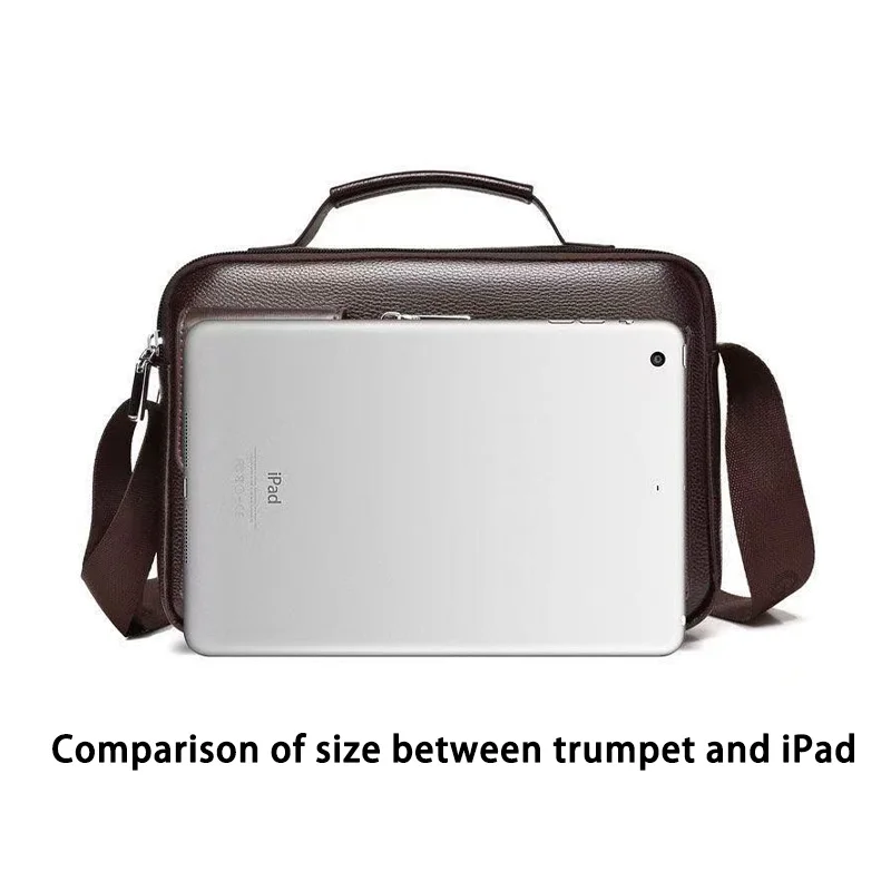 Borsa Messenger Retrò da Uomo con Design Impermeabile, Valigetta per Laptop di Grande Capacità per Ufficio, Viaggi e Scuola - immagine 6