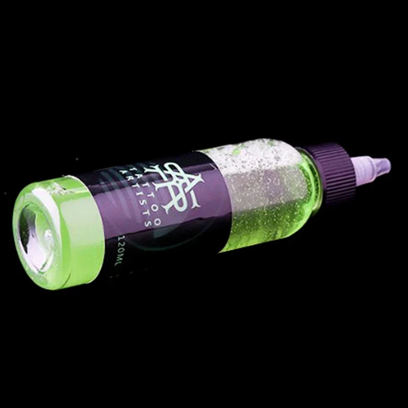 60ml Tattoo Analgesic Wound Lighten Redness Green Algae Soap Cleaning Liquid