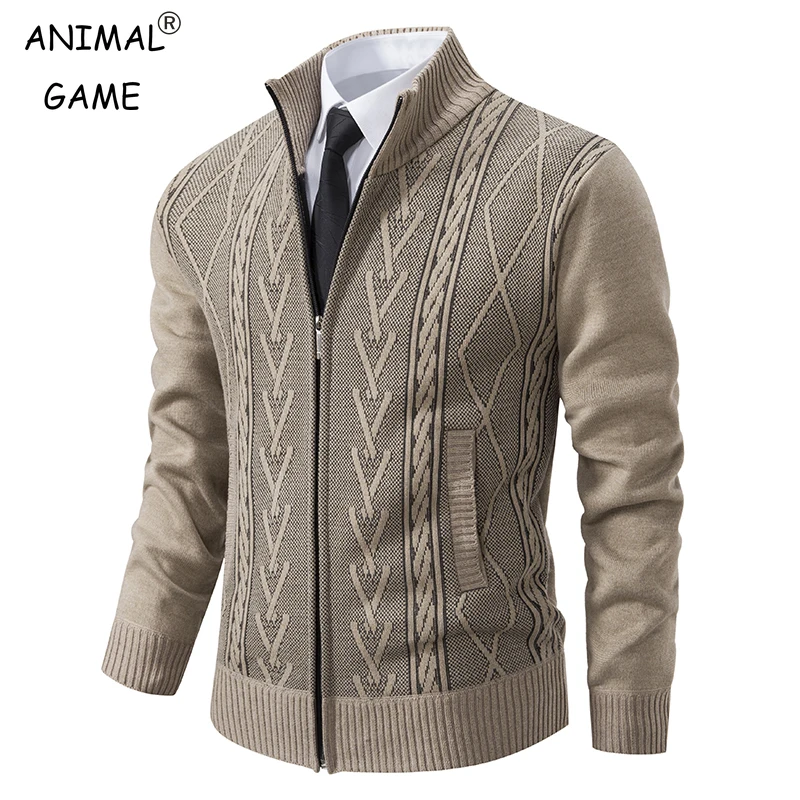 Pull Cardigan Pour Homme - Polaire Doublée Avec Fermeture éclair - Coupe Décontractée - Tissu Stretch (95% Polyester, 5% élasthanne) - Bleu, Noir, Gris - Tailles S à 3XL