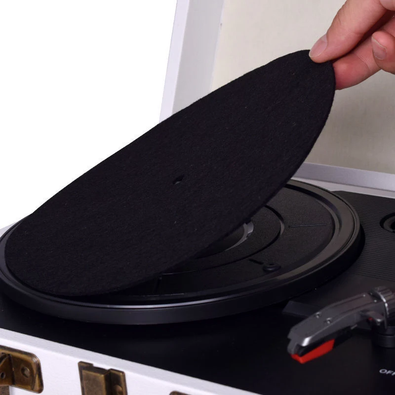 Felt Turntable Vinyl Record Pad - Professional Anti-Slip Protection Mat, 3mm Thick - Ideal