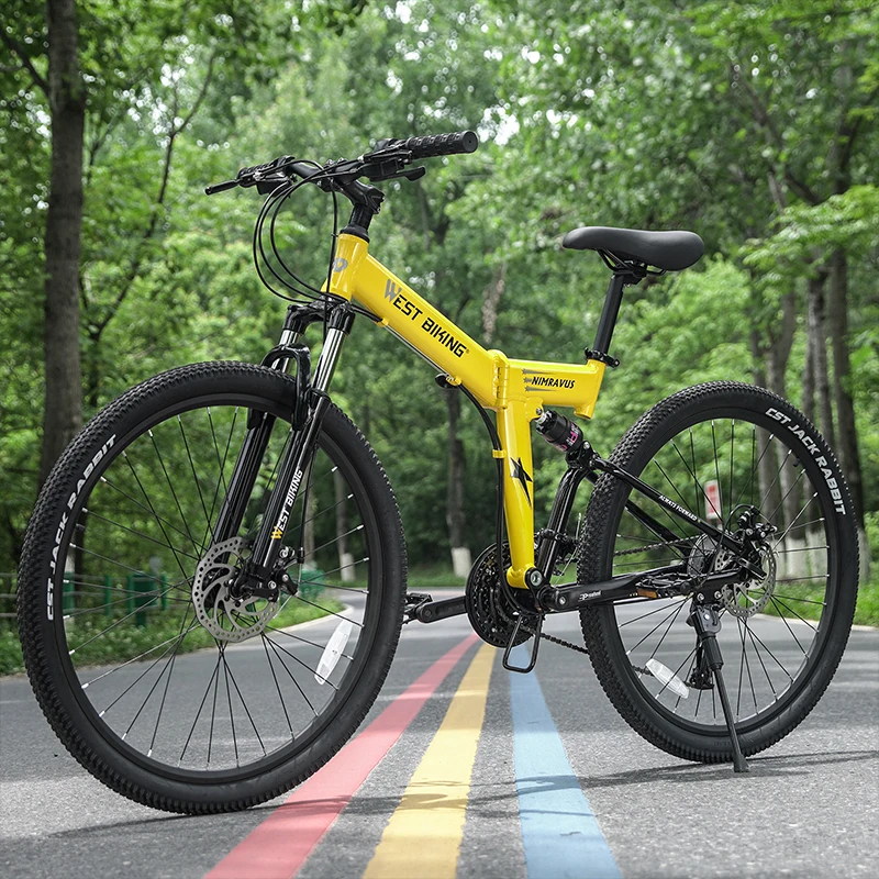 新しいMTB バイクで、10speedがあります。 男性と女性のための27スピード折りたたみ式マウンテンバイク
