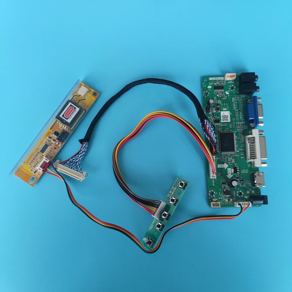 Controlador Placa Kit para Ltn141at07 Ltn141at13 14.1 1280×800 Tela Lcd Hdmi-compatível Vga Dvi Áudio Led Monitor de Painel Diy