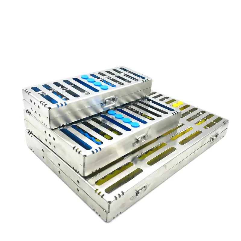 1pcs Dental Sterilization Rack Surgical Autoclavable Sterilization Box