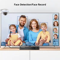 Caméra de surveillance IP POE Techage 5MP, dôme, longueur focale 3,6 mm, vision nocturne, audio unidirectionnel, détection IA, sécurité intelligente, intérieur 5