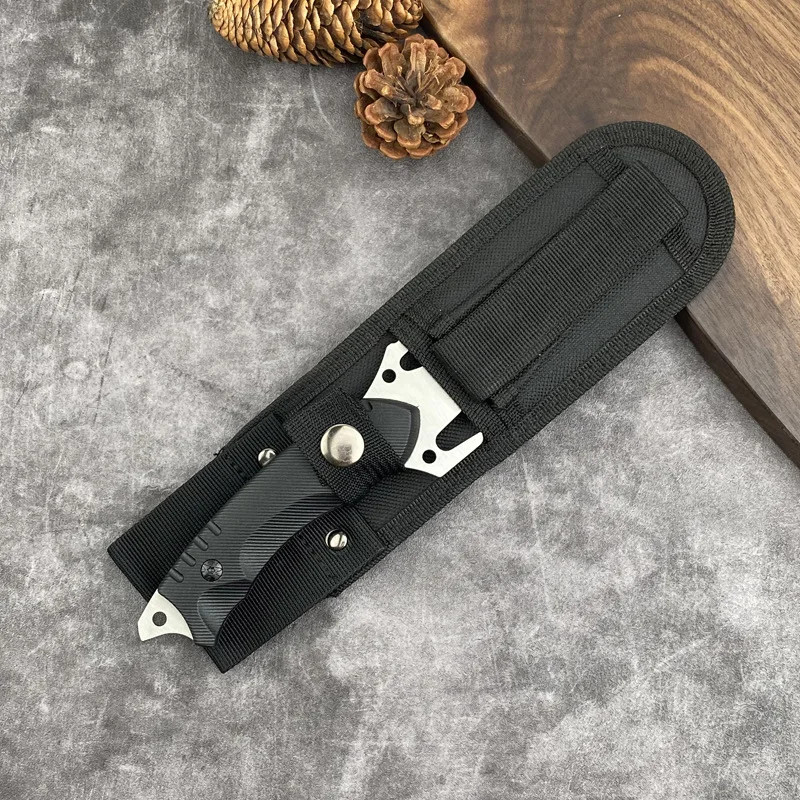 Coltello da Esterno Portatile Utensile Bushcraft Piccola Lama Fissa per Campeggio Escursionismo Caccia Attrezzatura EDC - immagine 2