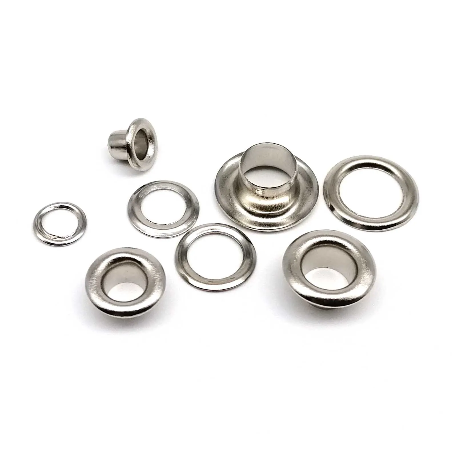 100sets 2.5mm to 12mm Eyelet Grommet Ring With Washer Air Hole Rivet For Leather Bag Shoes Belt Cap Clothes